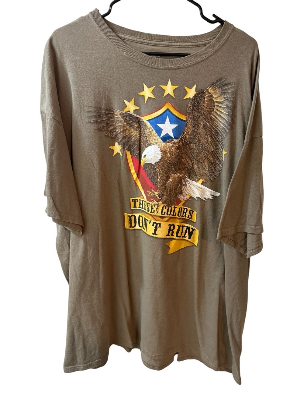 Patriotic Eagle American Flag Graphic T Shirt 3XL XXXL These Colors Don’t Run